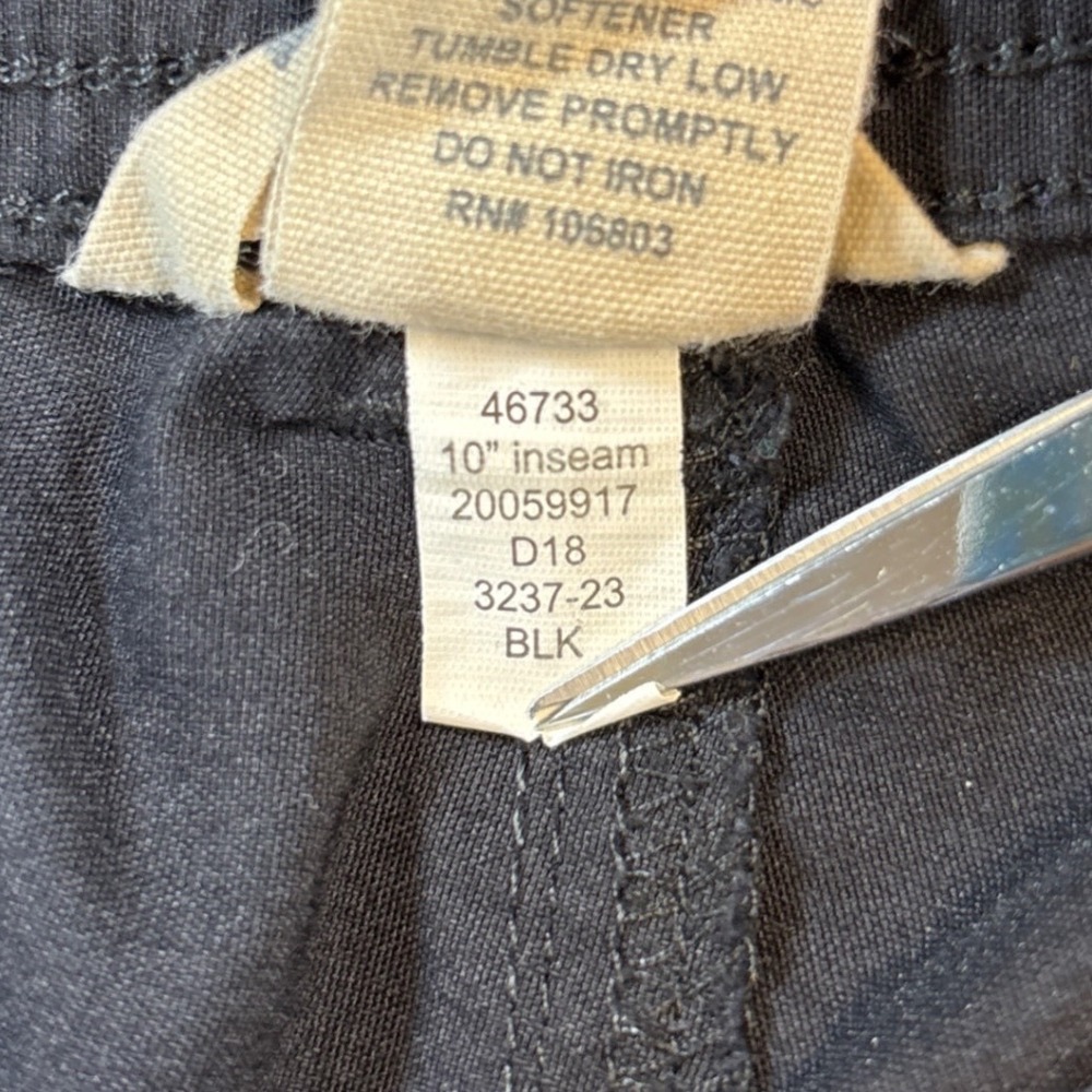 Duluth Trading Co Cargo Shorts Womens 18 Navy Dry on the Fly Hiking Outdoor Work - Picture 9 of 9